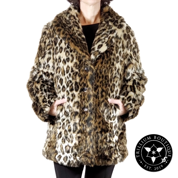 Excelled Collection Jackets & Blazers - Excelled Collection Women's Leopard Print Jacket